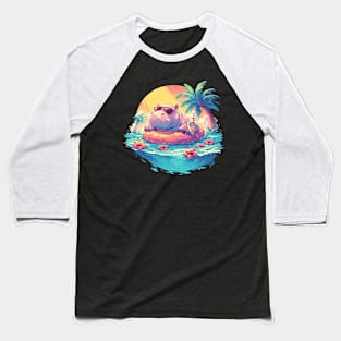 hippo Baseball T-Shirt
